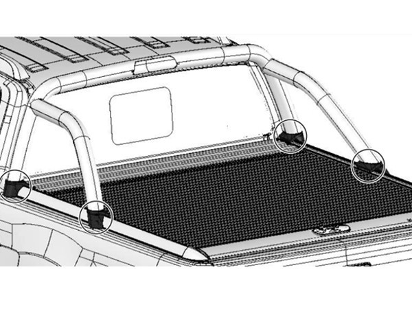 Kit d'adaption Limited Roll bar Ford Ranger '12