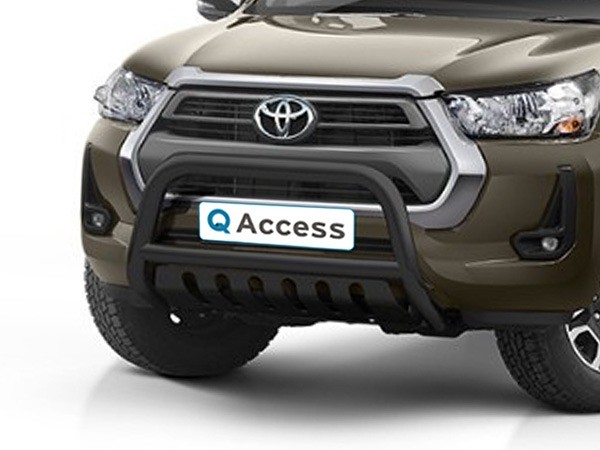 Pushbar with skidplate black 70mm Toyota Hilux '21