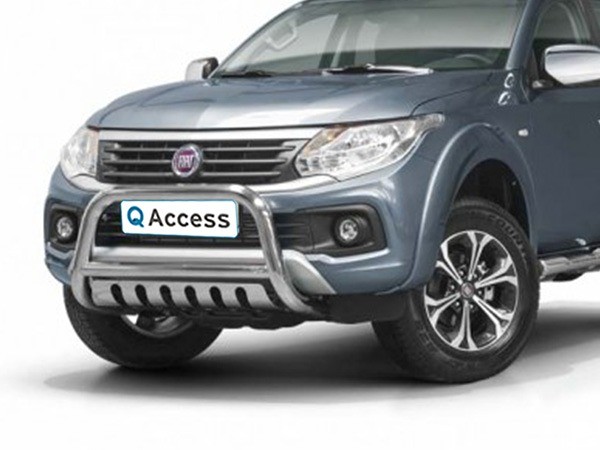 Pare-buffle avec plaque de protection 70mm Fiat Fullback '16