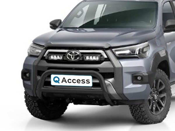 Pushbar met crossbar zwart 70mm Toyota Hilux Invincible '21