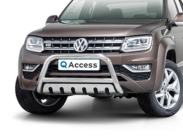 Pare-buffle pare-chocs avec plaque de protection 70mm VW Amarok '16