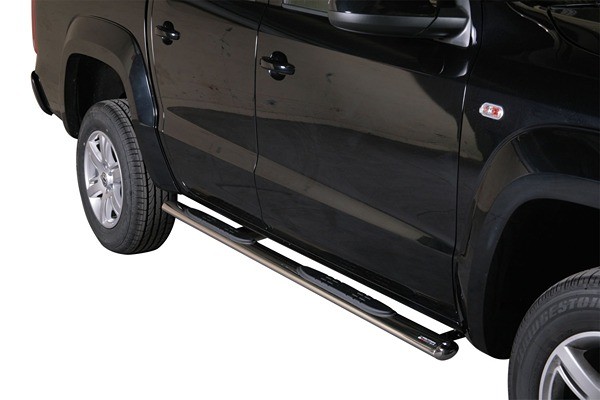 Sidebars with steps black 70mm VW Amarok '16