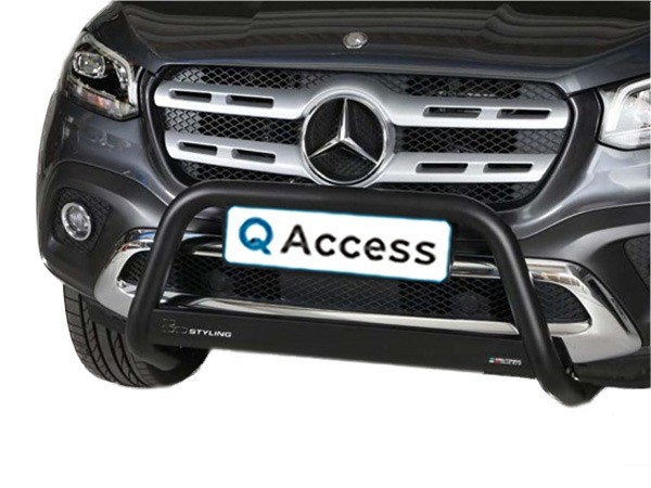 Pare-buffle avec crossbar noir 63mm Mercedes-Benz X-Class '17