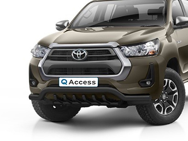 Pare-buffle pare-chocs avec axle bars noir Toyota Hilux '21