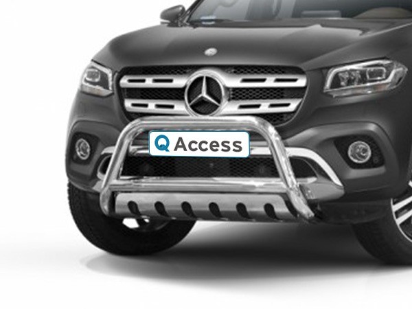 Pare-buffle avec plaque de protection 70mm Mercedes-Benz X-Class '17