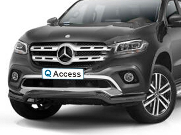 Pushbar spoiler zwart 70mm Mercedes-Benz X-Class '17