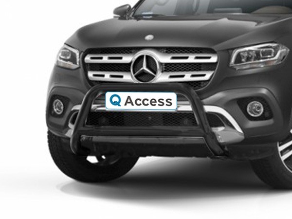 Pare-buffle avec crossbar noir 70mm Mercedes-Benz X-Class '17