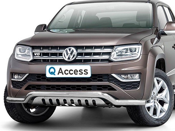 Pare-buffle pare-chocs avec plaque de protection 70mm VW Amarok '16