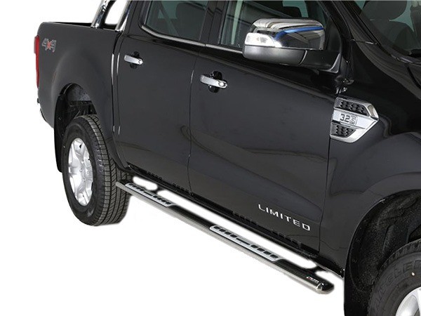 Sidebars design zwart Ford Ranger DC '12