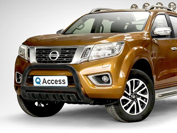 Pare-buffle avec plaque de protection noir Nissan NP300 '16