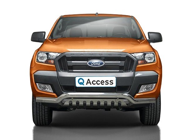 Pare-buffle pare-chocs avec plaque de protection 70mm Ford Ranger '16