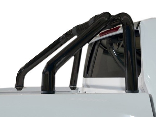 Roll bar design black 76mm Renault Alaskan '17