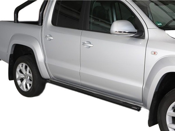 Sidebars ovaal met steps zwart Volkswagen Amarok '10