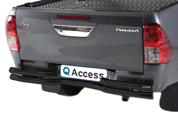 Rear bar black 63mm Toyota Hilux '16