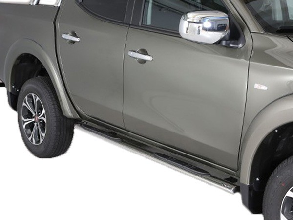 Sidebars ovales avec marches Fiat Fullback DC '16