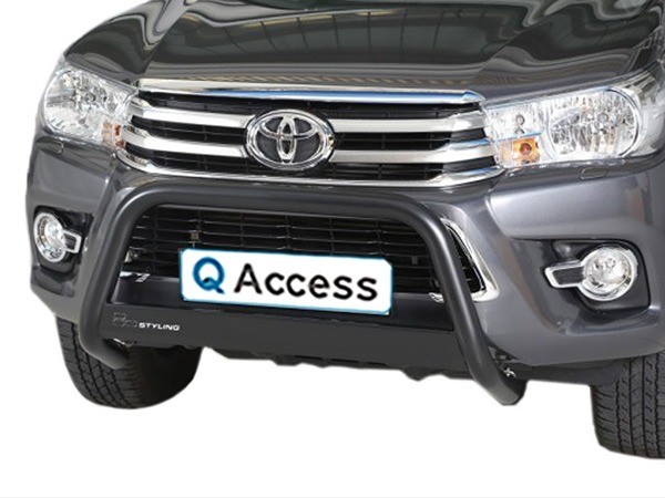 Pushbar met crossbar zwart 63mm Toyota Hilux '16