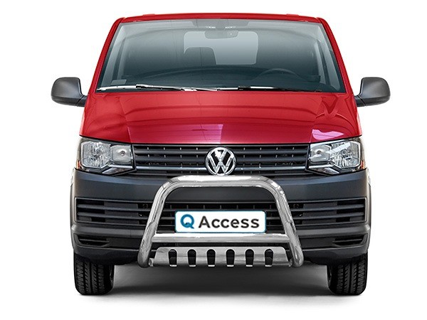 Pare-buffle avec plaque de protection 70mm VW Transporter T6 2016-2019