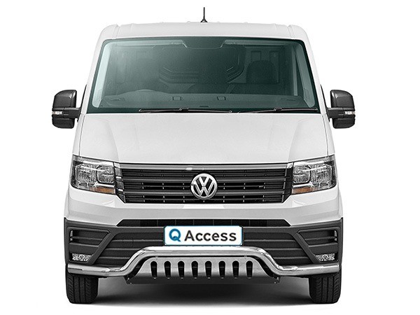 Pare-buffle pare-chocs avec plaque de protection 70mm VW Crafter 2017+