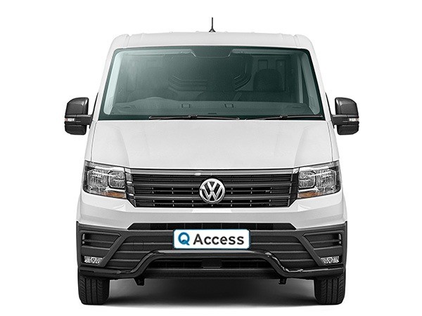 Pushbar spoiler black 70mm VW Crafter/MAN TGE 2017+