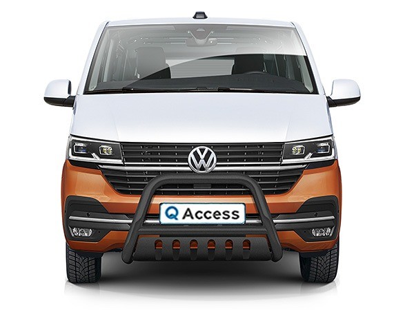 Pushbar met skidplate zwart 70mm VW Transporter T6.1 2019-