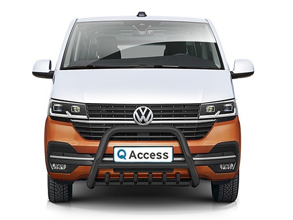 Pushbar met axle bars zwart 70mm VW Transporter T6.1 2019-