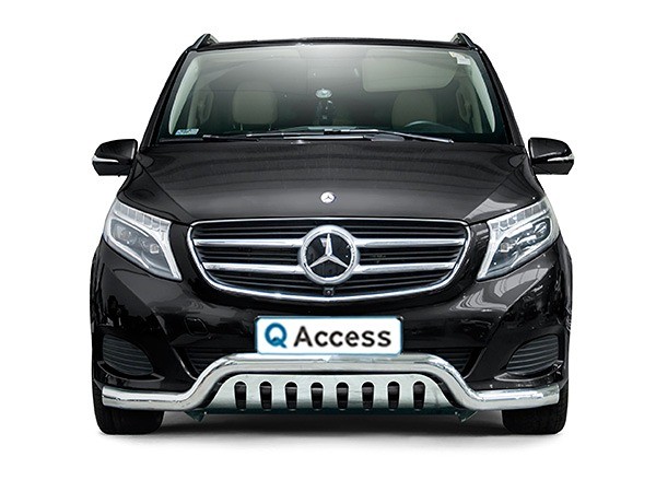 Pare-buffle pare-chocs avec plaque de protection 70mm Mercedes-Benz V-Class 2014-2019