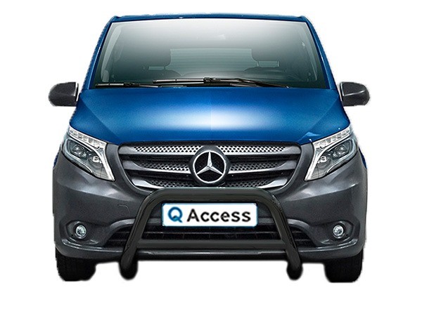 Pare-buffle avec crossbar noir 70mm Mercedes-Benz Vito 2014-2020