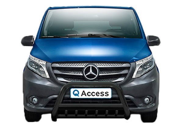 Pushbar met axle bars zwart 70mm Mercedes-Benz Vito 2014-2020