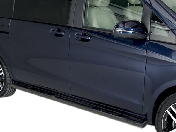 Sidebars ovaal met steps zwart Mercedes-Benz Viano '15/V-Class