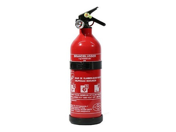 Fire extinguisher 1 kg ABC metal support