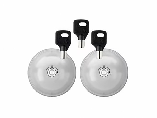 UFO3 SMART DUO LOCKs (set van 2) ZILVER