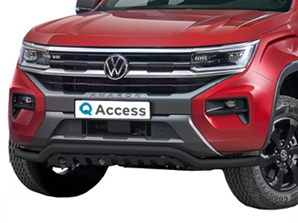 Low spoiler protection bar 70mm with axle-plate Volkswagen Amarok ‘23 black