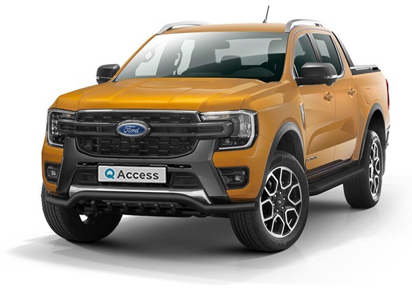 EC Low spoiler bar with axle-bar Black Ford Ranger 2023 70mm