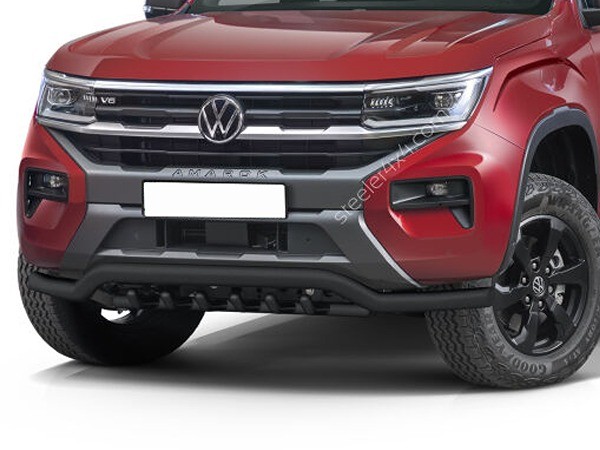 EC Low spoiler bar with axle-bar Black Volkswagen Amarok 2023 70mm