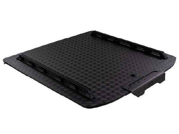 Couvre-benne Ford Ranger DC 2023 ARB Premium noir mat &ndash; avec verrouillage central & barres d&rsquo;accessoires