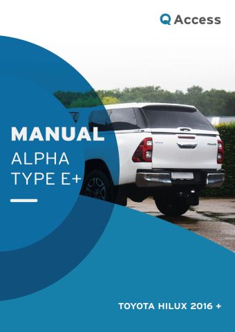 Installation Manual Alpha Type E+ Toyota Hilux 2016 +