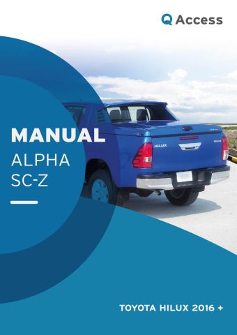 Installatie Handleiding Alpha SC-Z Toyota Hilux 2016 +