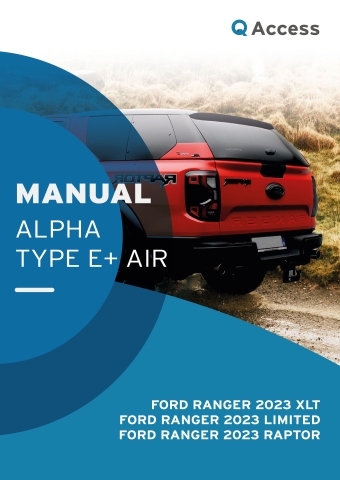 Installation Manual Type E+ Air Ford Ranger without OEM Sportsbar